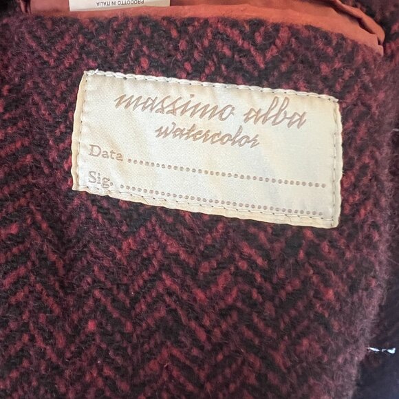 Massimo Alba Herringbone Watercolor Wool Jacket, BNWT, 42US/52EU- RRP $795 - Picture 6 of 10